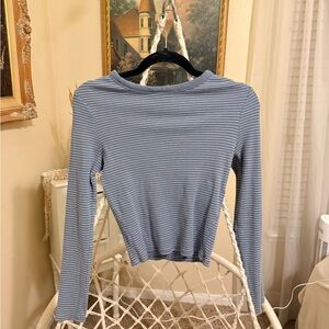 Cotton On Blue Striped Long Sleeve Top